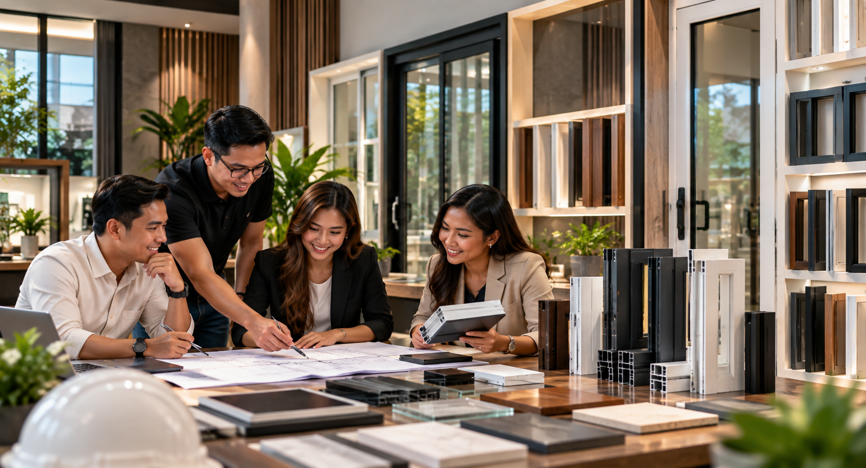 collaborative window design showroom